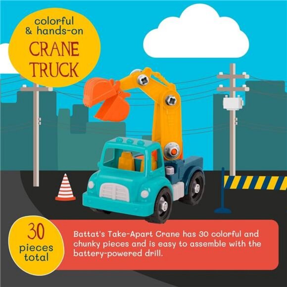 Classic Construction Toy – Pretend Play Tools – Toddler Trucks - Picture 2 of 8